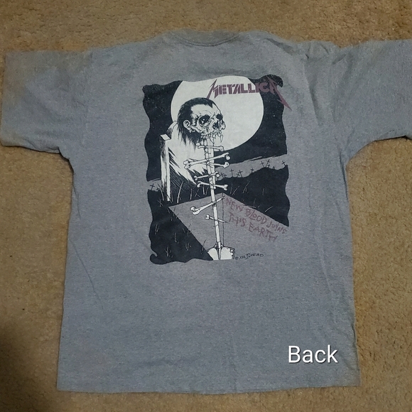 Vintage Metallica XL Grey T-Shirt - Picture 2 of 4